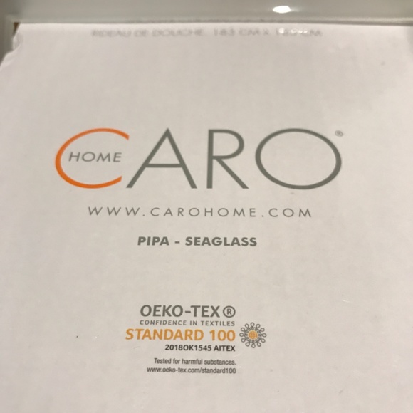 Shower Curtain CARO HOME Shower Curtain Beautiful Flowers  Like New FINAL SALE - Picture 5 of 6